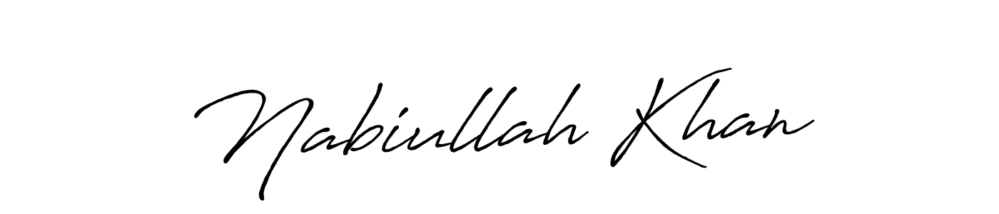 The best way (Antro_Vectra_Bolder) to make a short signature is to pick only two or three words in your name. The name Nabiullah Khan include a total of six letters. For converting this name. Nabiullah Khan signature style 7 images and pictures png