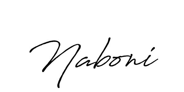 Similarly Antro_Vectra_Bolder is the best handwritten signature design. Signature creator online .You can use it as an online autograph creator for name Naboni. Naboni signature style 7 images and pictures png