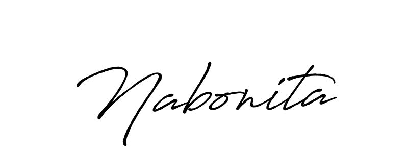 Once you've used our free online signature maker to create your best signature Antro_Vectra_Bolder style, it's time to enjoy all of the benefits that Nabonita name signing documents. Nabonita signature style 7 images and pictures png