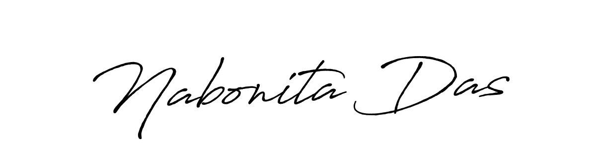 Use a signature maker to create a handwritten signature online. With this signature software, you can design (Antro_Vectra_Bolder) your own signature for name Nabonita Das. Nabonita Das signature style 7 images and pictures png