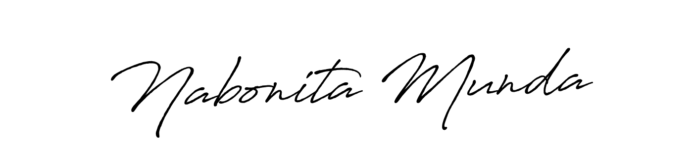 This is the best signature style for the Nabonita Munda name. Also you like these signature font (Antro_Vectra_Bolder). Mix name signature. Nabonita Munda signature style 7 images and pictures png