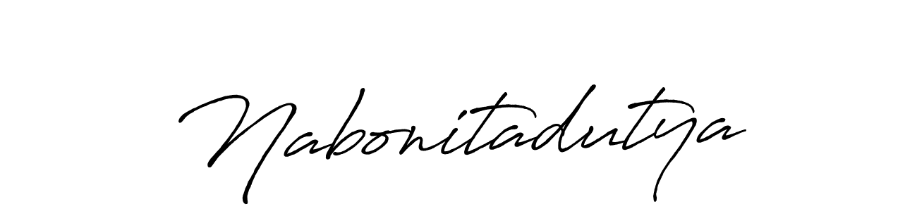 It looks lik you need a new signature style for name Nabonitadutya. Design unique handwritten (Antro_Vectra_Bolder) signature with our free signature maker in just a few clicks. Nabonitadutya signature style 7 images and pictures png