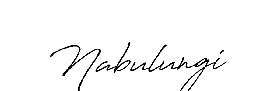 Create a beautiful signature design for name Nabulungi. With this signature (Antro_Vectra_Bolder) fonts, you can make a handwritten signature for free. Nabulungi signature style 7 images and pictures png