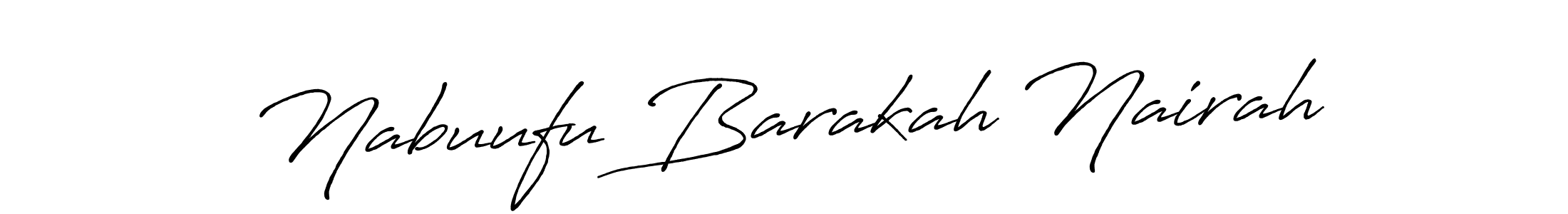 The best way (Antro_Vectra_Bolder) to make a short signature is to pick only two or three words in your name. The name Nabuufu Barakah Nairah include a total of six letters. For converting this name. Nabuufu Barakah Nairah signature style 7 images and pictures png