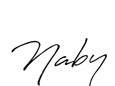 How to make Naby signature? Antro_Vectra_Bolder is a professional autograph style. Create handwritten signature for Naby name. Naby signature style 7 images and pictures png