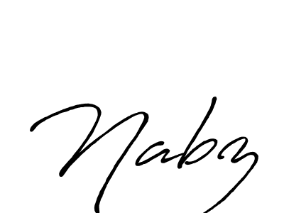 Similarly Antro_Vectra_Bolder is the best handwritten signature design. Signature creator online .You can use it as an online autograph creator for name Nabz. Nabz signature style 7 images and pictures png
