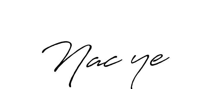 Use a signature maker to create a handwritten signature online. With this signature software, you can design (Antro_Vectra_Bolder) your own signature for name Nacİye. Nacİye signature style 7 images and pictures png