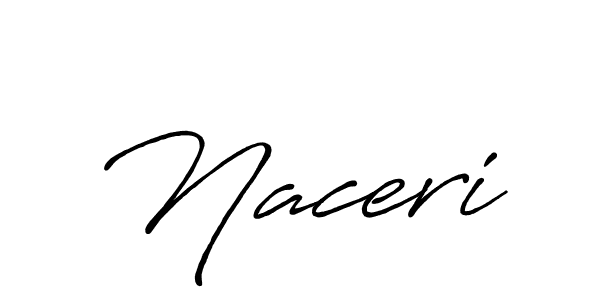 Create a beautiful signature design for name Naceri. With this signature (Antro_Vectra_Bolder) fonts, you can make a handwritten signature for free. Naceri signature style 7 images and pictures png