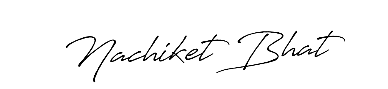 Also we have Nachiket Bhat name is the best signature style. Create professional handwritten signature collection using Antro_Vectra_Bolder autograph style. Nachiket Bhat signature style 7 images and pictures png