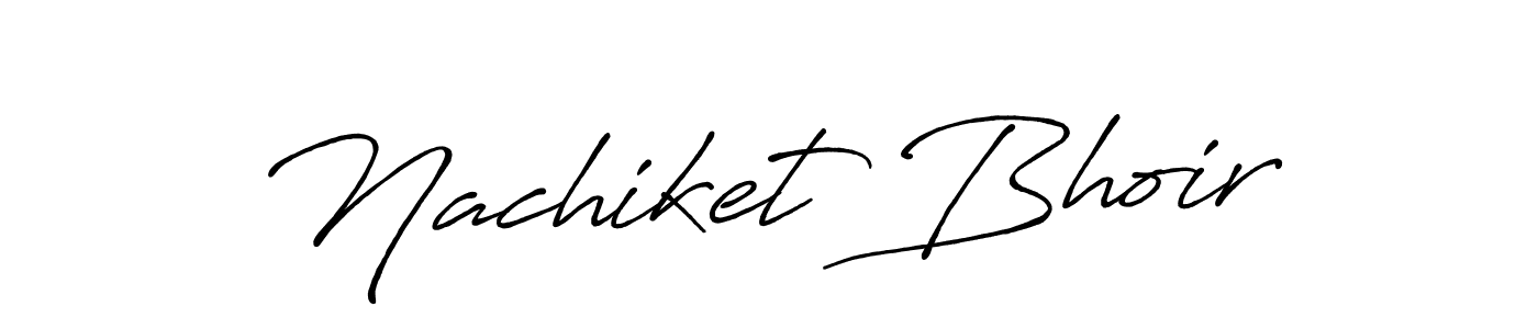 Design your own signature with our free online signature maker. With this signature software, you can create a handwritten (Antro_Vectra_Bolder) signature for name Nachiket Bhoir. Nachiket Bhoir signature style 7 images and pictures png