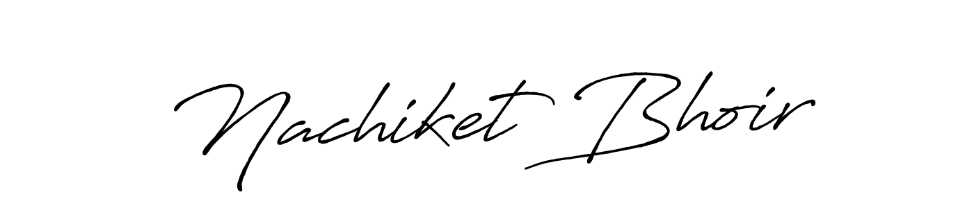 Design your own signature with our free online signature maker. With this signature software, you can create a handwritten (Antro_Vectra_Bolder) signature for name Nachiket Bhoir. Nachiket Bhoir signature style 7 images and pictures png