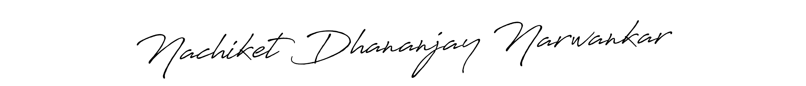 Make a beautiful signature design for name Nachiket Dhananjay Narwankar. With this signature (Antro_Vectra_Bolder) style, you can create a handwritten signature for free. Nachiket Dhananjay Narwankar signature style 7 images and pictures png