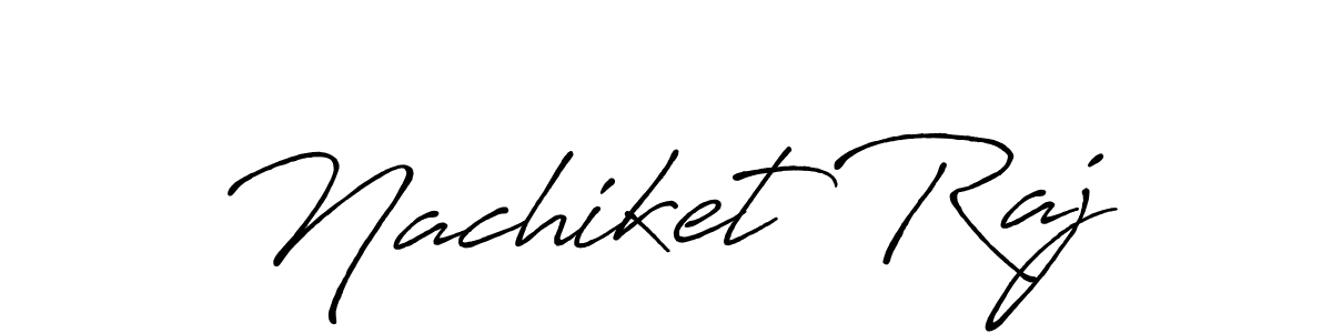 Create a beautiful signature design for name Nachiket Raj. With this signature (Antro_Vectra_Bolder) fonts, you can make a handwritten signature for free. Nachiket Raj signature style 7 images and pictures png