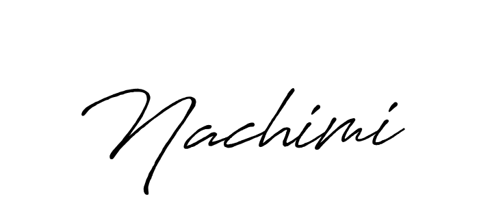 Once you've used our free online signature maker to create your best signature Antro_Vectra_Bolder style, it's time to enjoy all of the benefits that Nachimi name signing documents. Nachimi signature style 7 images and pictures png