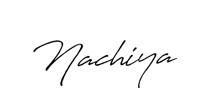 Make a short Nachiya signature style. Manage your documents anywhere anytime using Antro_Vectra_Bolder. Create and add eSignatures, submit forms, share and send files easily. Nachiya signature style 7 images and pictures png