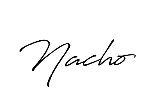 Also we have Nacho name is the best signature style. Create professional handwritten signature collection using Antro_Vectra_Bolder autograph style. Nacho signature style 7 images and pictures png