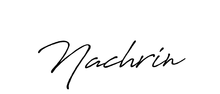 Design your own signature with our free online signature maker. With this signature software, you can create a handwritten (Antro_Vectra_Bolder) signature for name Nachrin. Nachrin signature style 7 images and pictures png