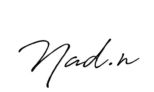 Use a signature maker to create a handwritten signature online. With this signature software, you can design (Antro_Vectra_Bolder) your own signature for name Nad.n. Nad.n signature style 7 images and pictures png