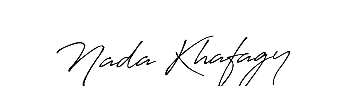 Nada Khafagy stylish signature style. Best Handwritten Sign (Antro_Vectra_Bolder) for my name. Handwritten Signature Collection Ideas for my name Nada Khafagy. Nada Khafagy signature style 7 images and pictures png