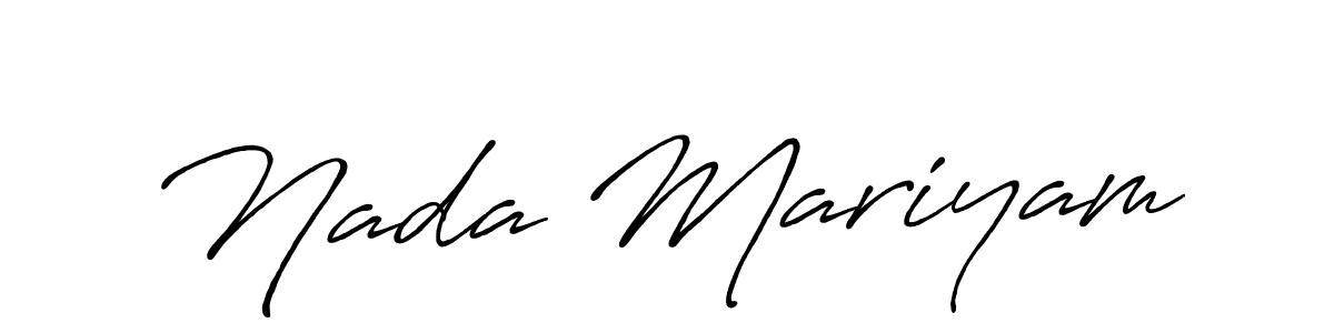 This is the best signature style for the Nada Mariyam name. Also you like these signature font (Antro_Vectra_Bolder). Mix name signature. Nada Mariyam signature style 7 images and pictures png