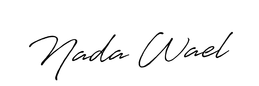 Also we have Nada Wael name is the best signature style. Create professional handwritten signature collection using Antro_Vectra_Bolder autograph style. Nada Wael signature style 7 images and pictures png