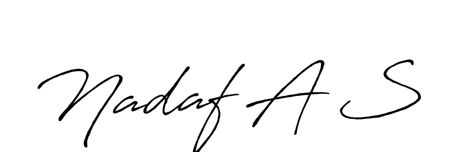 You should practise on your own different ways (Antro_Vectra_Bolder) to write your name (Nadaf A S) in signature. don't let someone else do it for you. Nadaf A S signature style 7 images and pictures png
