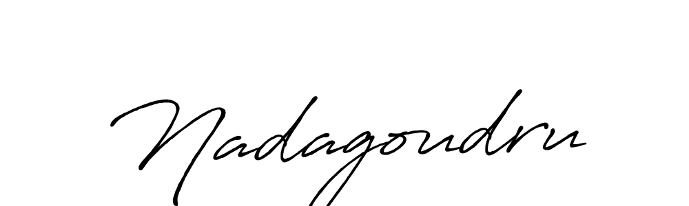 How to make Nadagoudru name signature. Use Antro_Vectra_Bolder style for creating short signs online. This is the latest handwritten sign. Nadagoudru signature style 7 images and pictures png