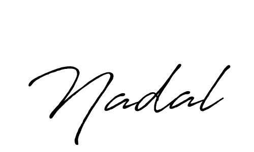 Nadal stylish signature style. Best Handwritten Sign (Antro_Vectra_Bolder) for my name. Handwritten Signature Collection Ideas for my name Nadal. Nadal signature style 7 images and pictures png