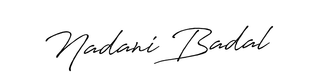 Here are the top 10 professional signature styles for the name Nadani Badal. These are the best autograph styles you can use for your name. Nadani Badal signature style 7 images and pictures png