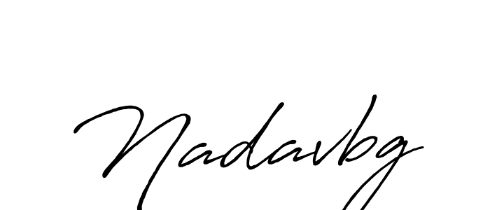 Create a beautiful signature design for name Nadavbg. With this signature (Antro_Vectra_Bolder) fonts, you can make a handwritten signature for free. Nadavbg signature style 7 images and pictures png