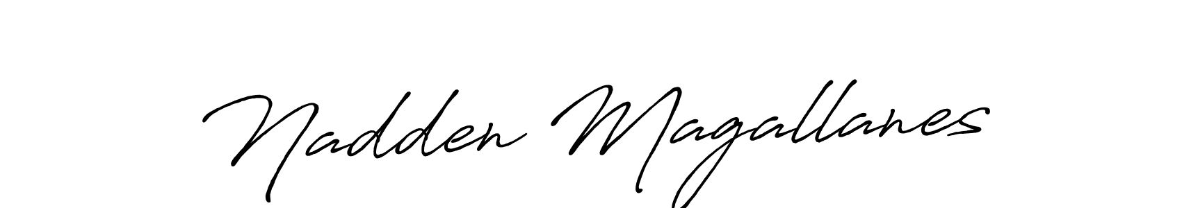 Design your own signature with our free online signature maker. With this signature software, you can create a handwritten (Antro_Vectra_Bolder) signature for name Nadden Magallanes. Nadden Magallanes signature style 7 images and pictures png
