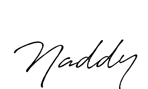 Naddy stylish signature style. Best Handwritten Sign (Antro_Vectra_Bolder) for my name. Handwritten Signature Collection Ideas for my name Naddy. Naddy signature style 7 images and pictures png