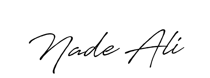 You should practise on your own different ways (Antro_Vectra_Bolder) to write your name (Nade Ali) in signature. don't let someone else do it for you. Nade Ali signature style 7 images and pictures png