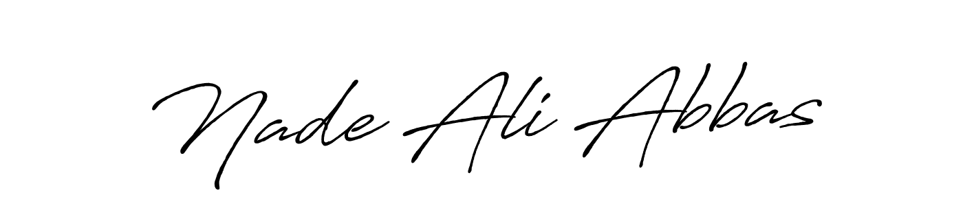 You can use this online signature creator to create a handwritten signature for the name Nade Ali Abbas. This is the best online autograph maker. Nade Ali Abbas signature style 7 images and pictures png