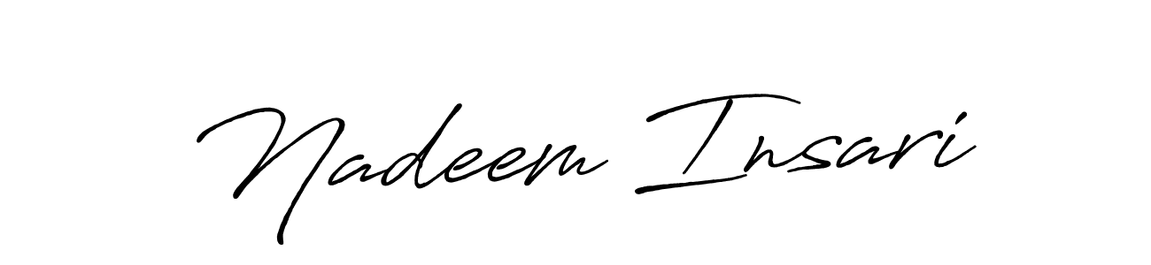 Here are the top 10 professional signature styles for the name Nadeem Insari. These are the best autograph styles you can use for your name. Nadeem Insari signature style 7 images and pictures png