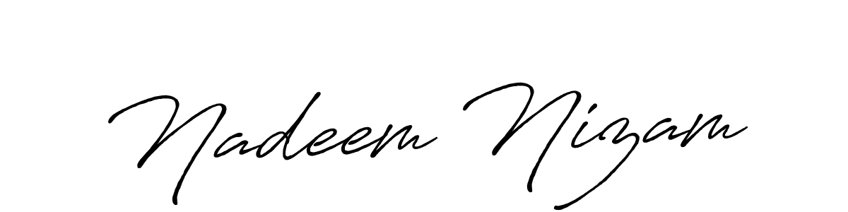 if you are searching for the best signature style for your name Nadeem Nizam. so please give up your signature search. here we have designed multiple signature styles  using Antro_Vectra_Bolder. Nadeem Nizam signature style 7 images and pictures png