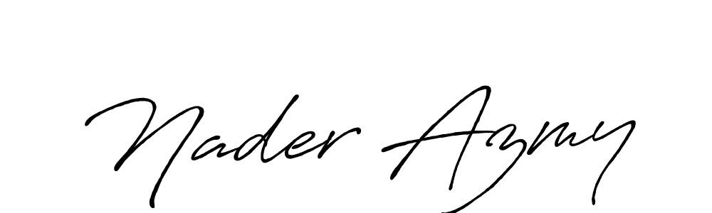 Design your own signature with our free online signature maker. With this signature software, you can create a handwritten (Antro_Vectra_Bolder) signature for name Nader Azmy. Nader Azmy signature style 7 images and pictures png