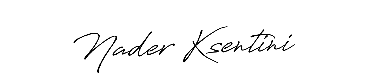 It looks lik you need a new signature style for name Nader Ksentini. Design unique handwritten (Antro_Vectra_Bolder) signature with our free signature maker in just a few clicks. Nader Ksentini signature style 7 images and pictures png