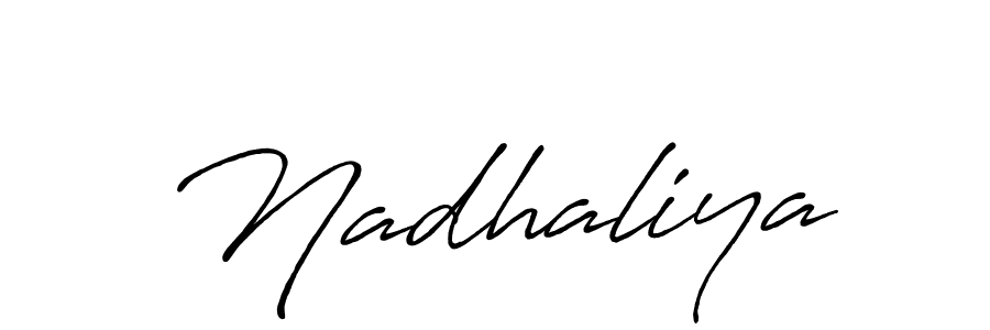 Once you've used our free online signature maker to create your best signature Antro_Vectra_Bolder style, it's time to enjoy all of the benefits that Nadhaliya name signing documents. Nadhaliya signature style 7 images and pictures png