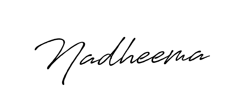 Antro_Vectra_Bolder is a professional signature style that is perfect for those who want to add a touch of class to their signature. It is also a great choice for those who want to make their signature more unique. Get Nadheema name to fancy signature for free. Nadheema signature style 7 images and pictures png
