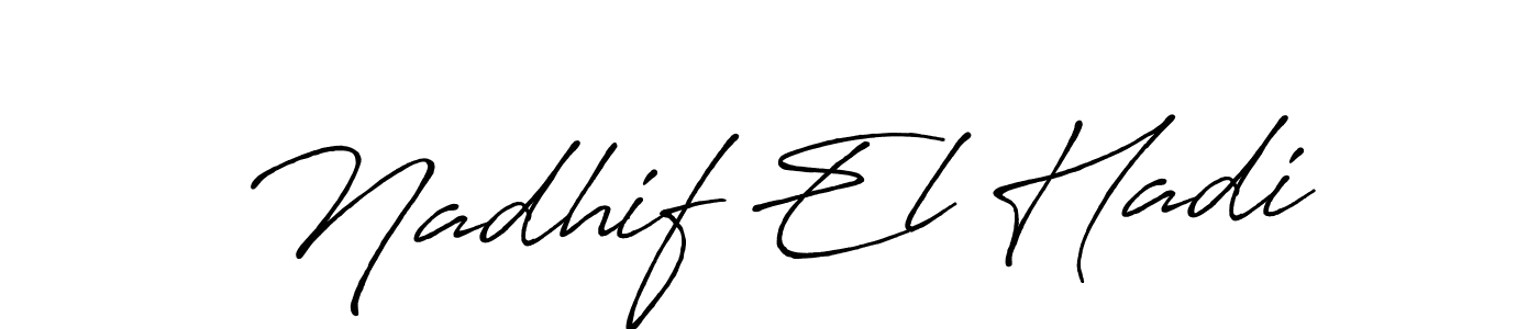 It looks lik you need a new signature style for name Nadhif El Hadi. Design unique handwritten (Antro_Vectra_Bolder) signature with our free signature maker in just a few clicks. Nadhif El Hadi signature style 7 images and pictures png