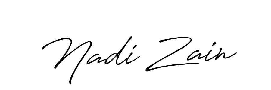 Similarly Antro_Vectra_Bolder is the best handwritten signature design. Signature creator online .You can use it as an online autograph creator for name Nadi Zain. Nadi Zain signature style 7 images and pictures png