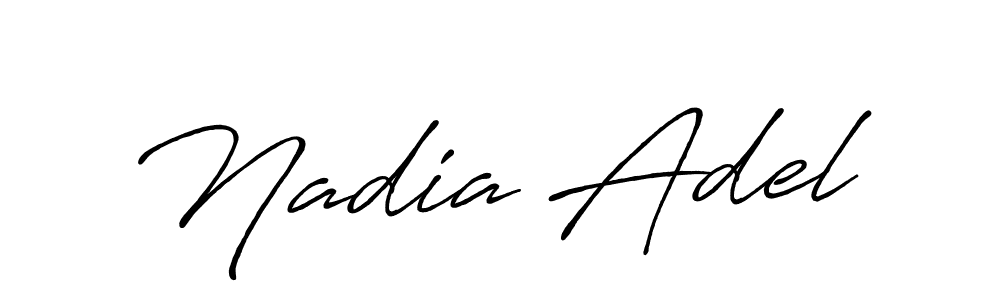 Here are the top 10 professional signature styles for the name Nadia Adel. These are the best autograph styles you can use for your name. Nadia Adel signature style 7 images and pictures png
