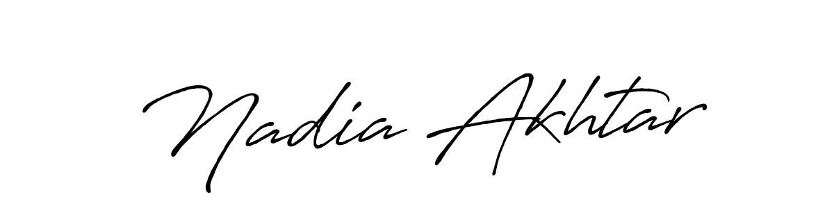 Make a beautiful signature design for name Nadia Akhtar. Use this online signature maker to create a handwritten signature for free. Nadia Akhtar signature style 7 images and pictures png