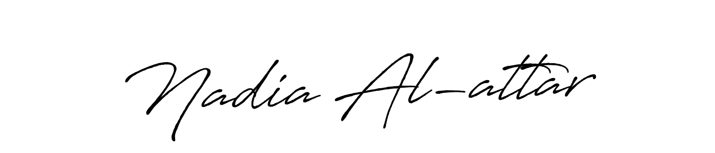 Make a beautiful signature design for name Nadia Al-attar. Use this online signature maker to create a handwritten signature for free. Nadia Al-attar signature style 7 images and pictures png