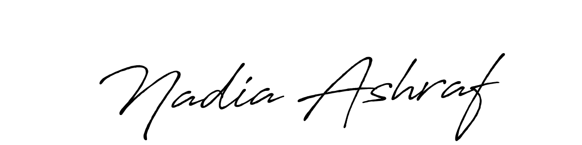 The best way (Antro_Vectra_Bolder) to make a short signature is to pick only two or three words in your name. The name Nadia Ashraf include a total of six letters. For converting this name. Nadia Ashraf signature style 7 images and pictures png
