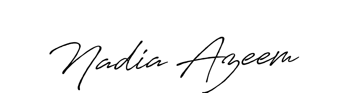 It looks lik you need a new signature style for name Nadia Azeem. Design unique handwritten (Antro_Vectra_Bolder) signature with our free signature maker in just a few clicks. Nadia Azeem signature style 7 images and pictures png