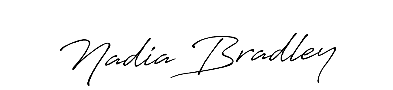 Use a signature maker to create a handwritten signature online. With this signature software, you can design (Antro_Vectra_Bolder) your own signature for name Nadia Bradley. Nadia Bradley signature style 7 images and pictures png