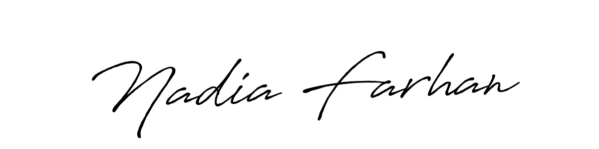 Similarly Antro_Vectra_Bolder is the best handwritten signature design. Signature creator online .You can use it as an online autograph creator for name Nadia Farhan. Nadia Farhan signature style 7 images and pictures png