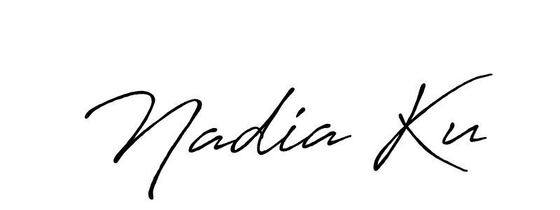 Use a signature maker to create a handwritten signature online. With this signature software, you can design (Antro_Vectra_Bolder) your own signature for name Nadia Ku. Nadia Ku signature style 7 images and pictures png